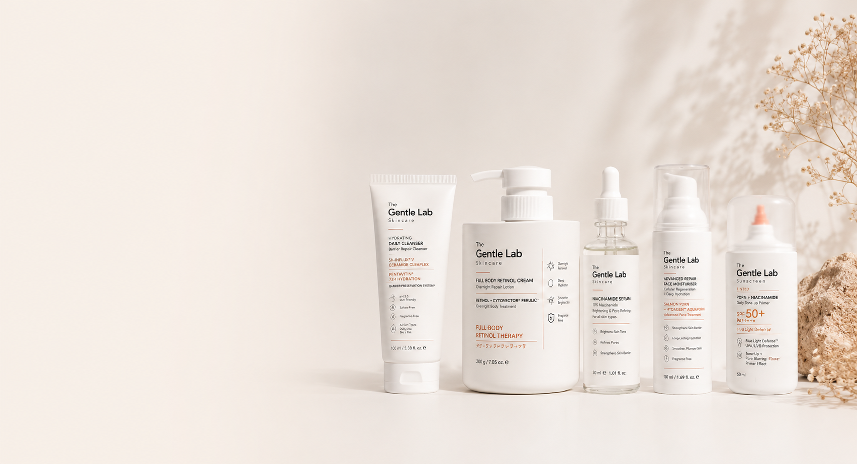 The Gentle Lab — full product collection